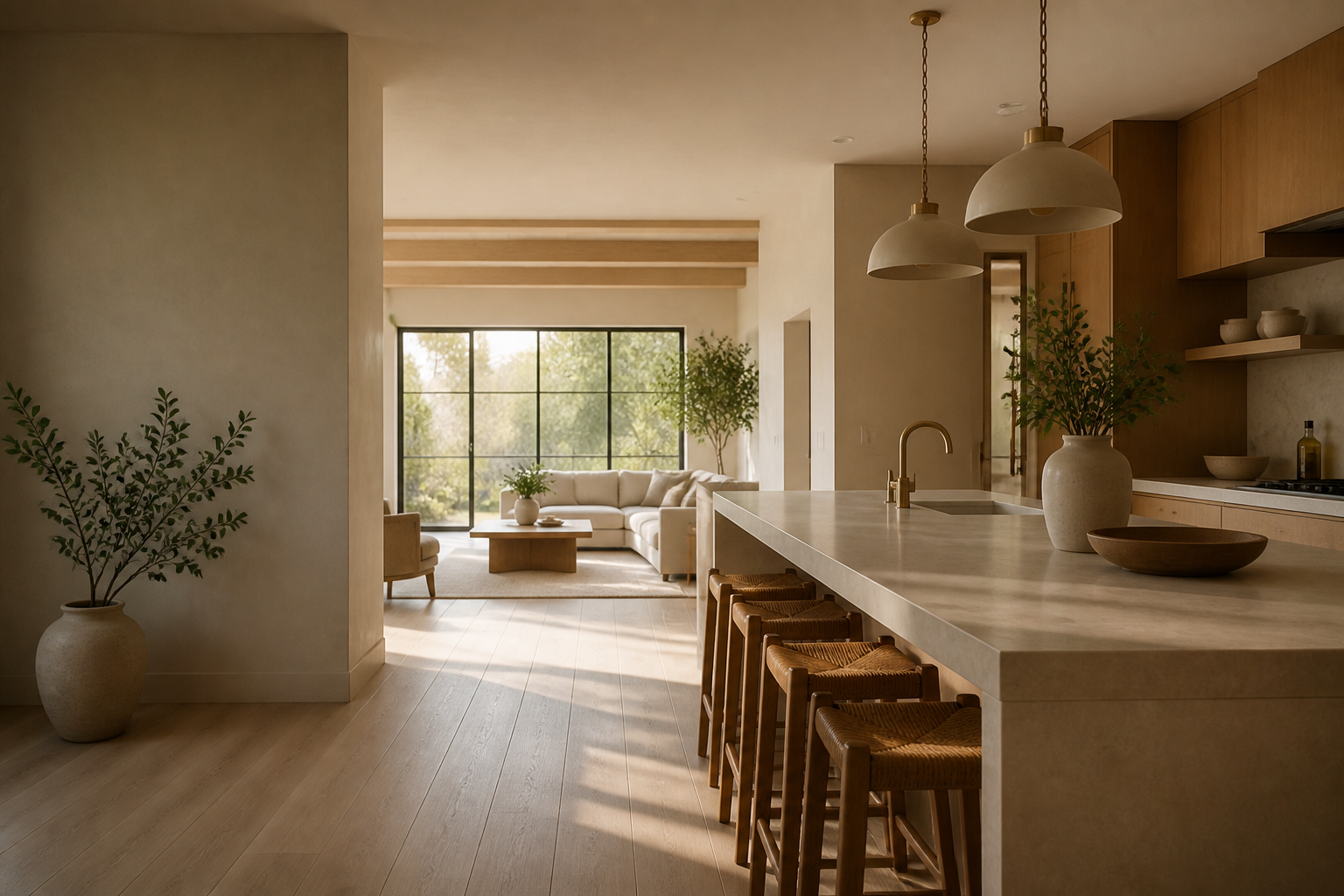 Warm, carefully crafted kitchen interior