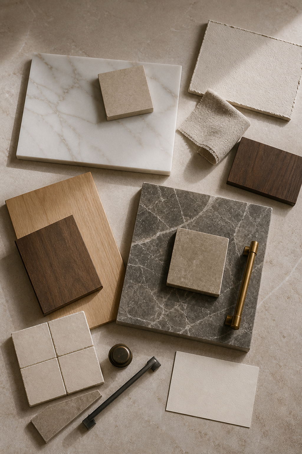 Materials stage of a residential construction project
