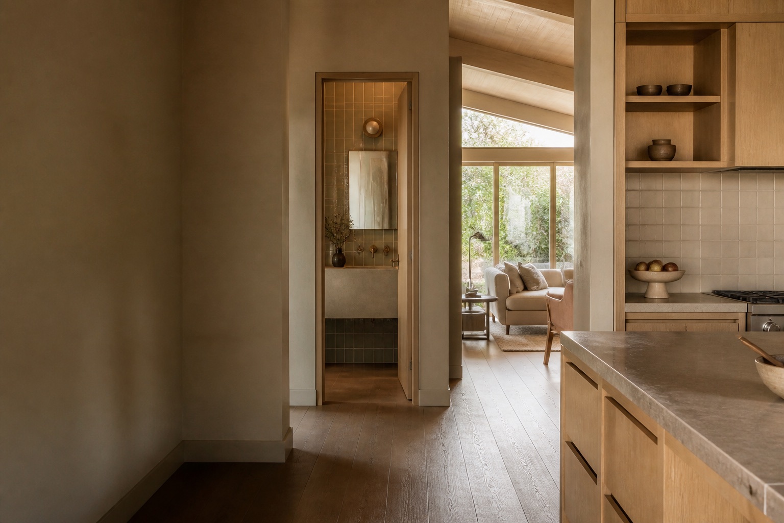 Finishes stage of a residential construction project
